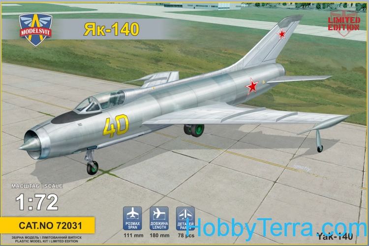 Yakovlev Yak-140 172nd Modelsvit Yakovlev Yak140 Soviet prototype fighter The