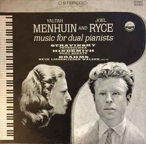 Yaltah Menuhin Yaltah Menuhin Joel RyceMenuhin Music for Dual Pianists Vinyl