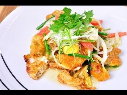 Yam khai dao Thai Food Yum Khai Dao Fried Egg Spicy Salad YouTube