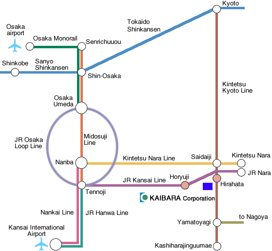 Yamatoji Line Kaibara Corporation Access Map