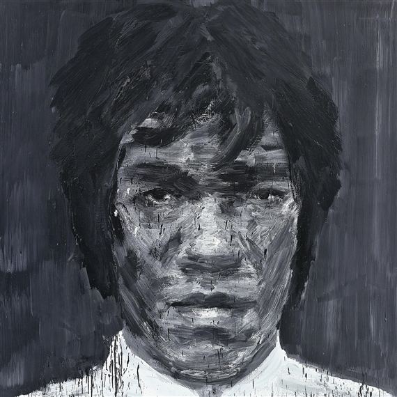 Artwork by Yan Pei Ming, BRUCE LEE, Made of oil on canvas