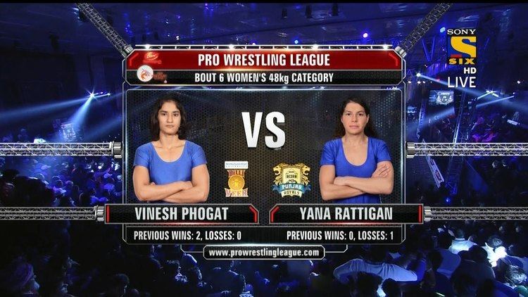 Yana Rattigan Pro Wrestling League 2015Vinesh Phogat vs Yana Rattigan18th