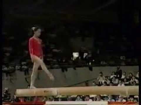 Yang Bo (gymnast) Yang Bo 1989 Worlds AA Balance Beam YouTube