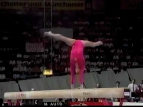 Yang Bo (gymnast) Yang Bo 1989 World Championships EF Balance Beam YouTube