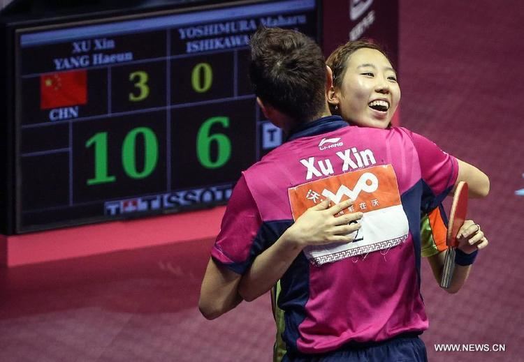 Yang Ha-eun Xu Xin Yang Haeun claim title of Table Tennis Worlds Xinhua