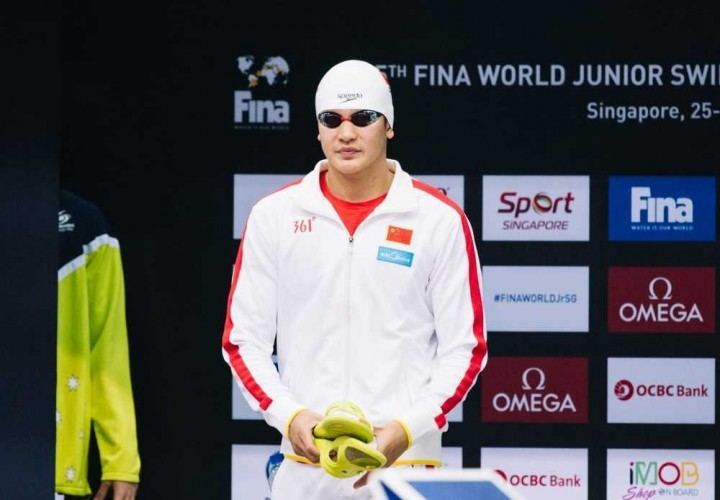 Yang Jintong Yang Jintong Wins 800 Free at 2015 FINA World Junior Championships