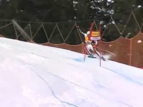 Yannick Bertrand Yannick Bertrand takes a slalom gate to the groin YouTube