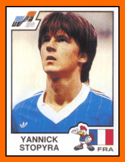 Yannick Stopyra Old School Panini Le 1er but de Yannick STOPYRA avec les