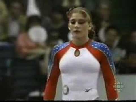 Yelena Produnova Yelena Produnova 1999 Worlds Team Finals Vault YouTube