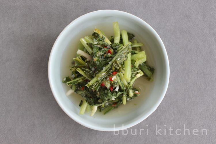 Yeolmu-kimchi Recipe Yeolmu kimchi young radish greens kimchi bburi kitchen
