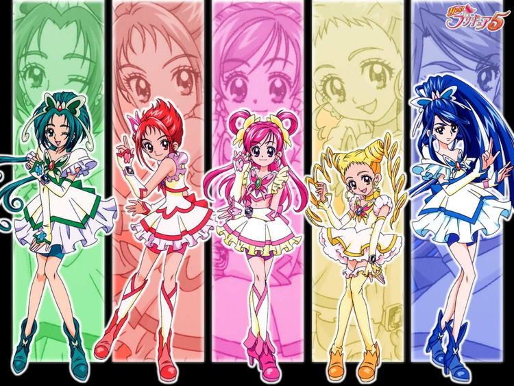 Precure Allstars - Yes! Precure 5 GoGo! - Akimoto Komachi - Kasugano Urara  - Kokoda Kouji - Mimino Kurumi - Minazuki Karen 