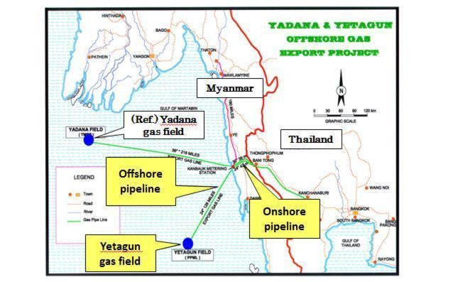 Yetagun gas field Myanmar Mitsubishi Corp invests in Yetagun gas field project in Myanmar
