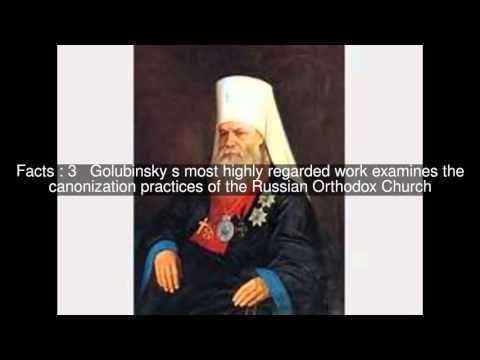 Yevgeny Golubinsky Yevgeny Golubinsky on Wikinow News Videos Facts
