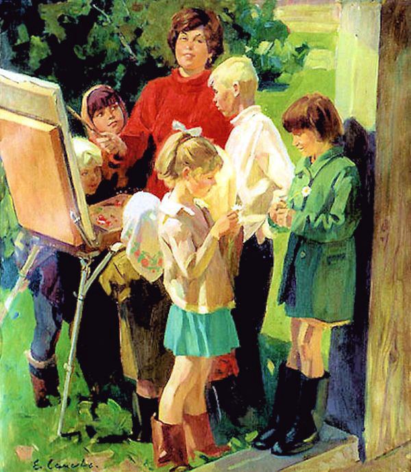 Yevgeny Samsonov Yevgeny Samsonov Painting Class 1970s Art and Faith Too