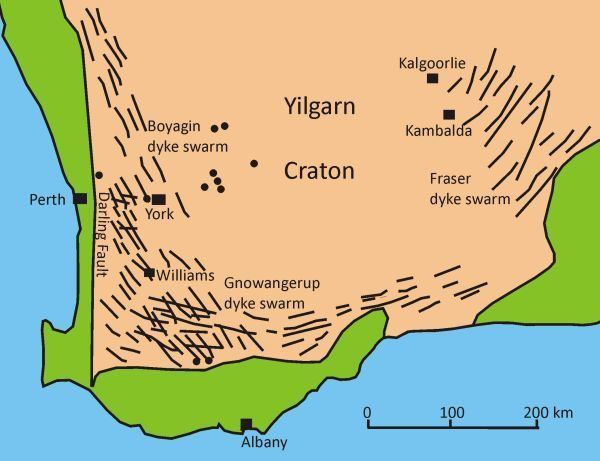 Yilgarn Craton Geological History of the Perth region Western Australia within a