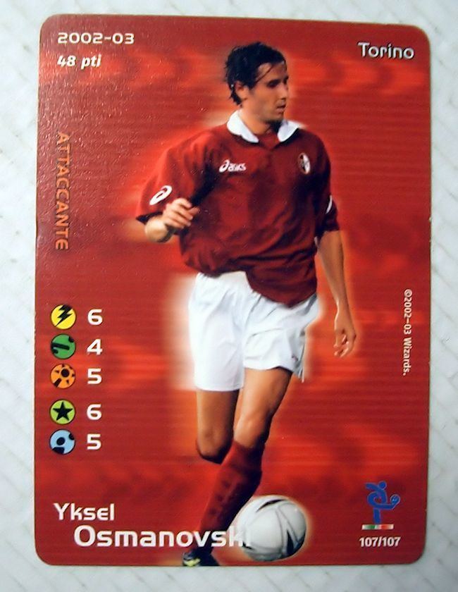 Yksel Osmanovski CARDS GAME FOOTBALL CHAMPIONS CARTE TORINO YKSEL