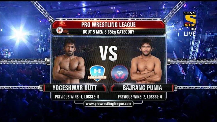 Yogeshwar Dutt Pro Wrestling League 2015Yogeshwar Dutt vs Bajrang Punia16th
