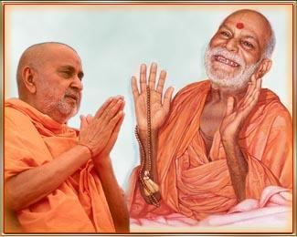 Yogiji Maharaj Spiritual Oneness of Yogiji Maharaj and Pramukh Swami Maharaj