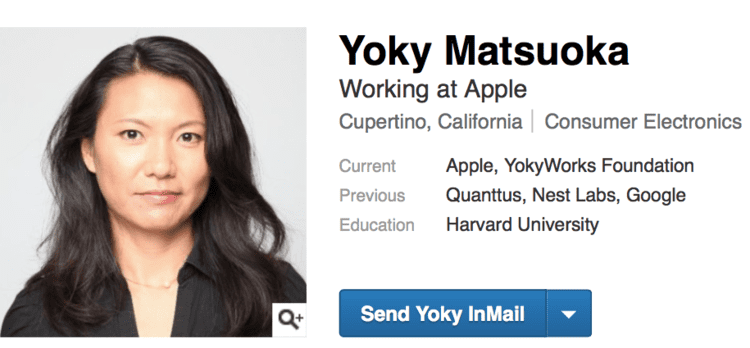 Yoky Matsuoka Apple hires Google X Lab cofounder and Nests former tech boss for