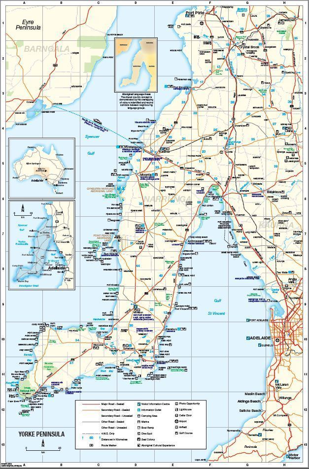 Yorke Peninsula Yorke Peninsula Visitor Centre at Minlaton Maps