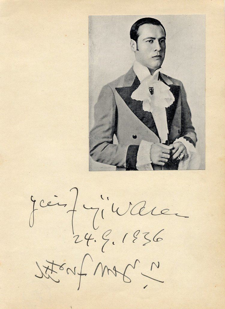 Yoshie Fujiwara Japan Famous Operatic Tenor YOSHIE FUJIWARA Autograph from 1936 RARE