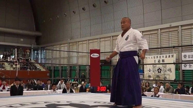 Yoshiji Soeno 32Shidokan Open kancho Yoshiji Soeno seinshin kata