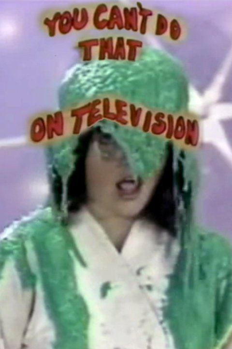 A girl covered by slime in a tv program "You Can't Do That on Television"