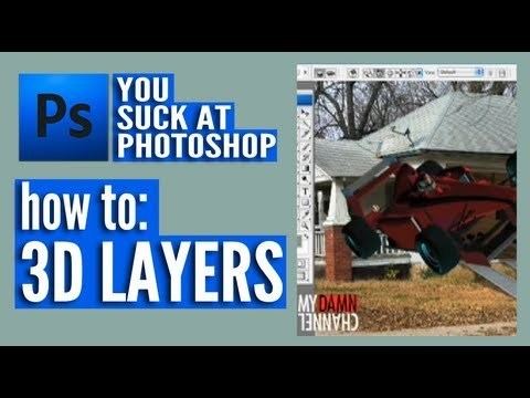 You Suck At Photoshop (web series) You Suck at Photoshop 3D Layers YouTube