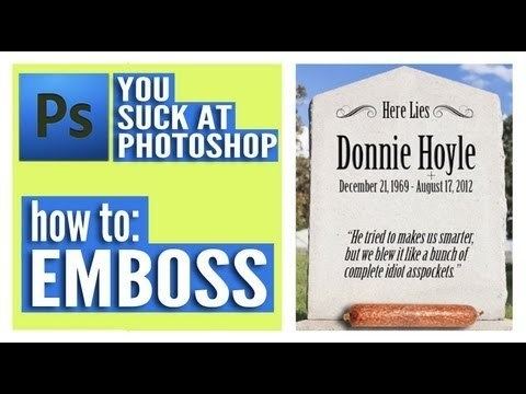 You Suck At Photoshop (web series) You Suck at Photoshop Emboss and Global Light YouTube