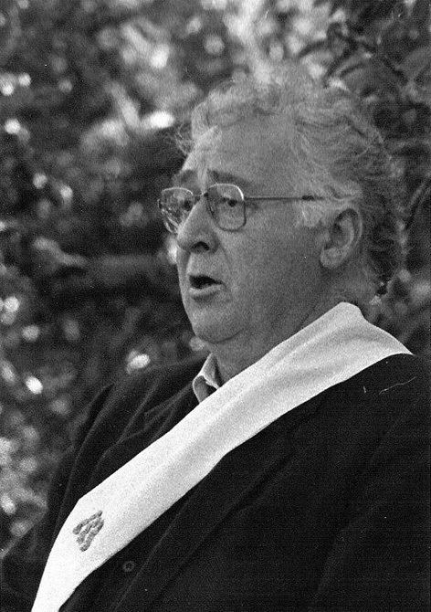 Youenn Gwernig Portrait de Youenn Gwernig druidecrivain en 1985