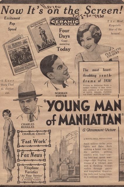 Young Man of Manhattan 1930