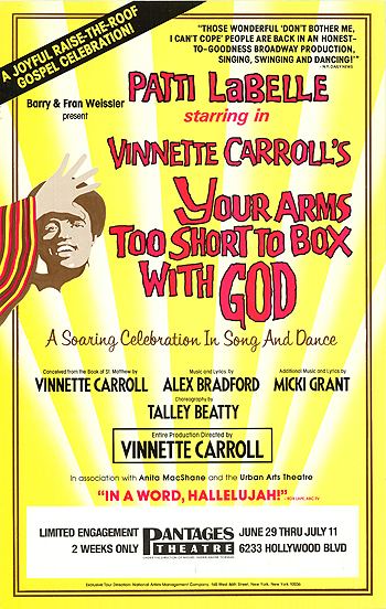 Your Arms Too Short to Box with God Your arms too short to box with God movie posters at movie poster