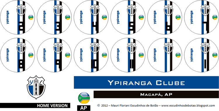 Ypiranga Clube Mauri Florianis Escudinhos de Boto Campeonato Amapaense 2012