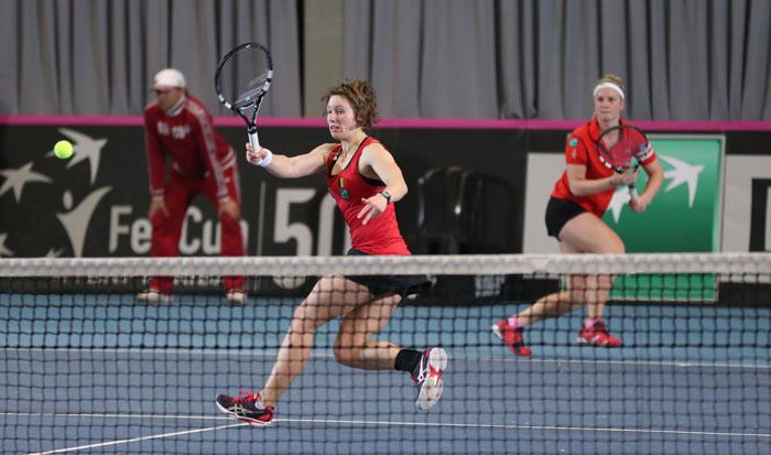 Ysaline Bonaventure Fed Cup Articles Radwanska sisters seal World Group II