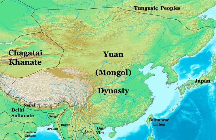 Yuan dynasty Yuan Dynasty Map China 1300 AD Nations Online Project