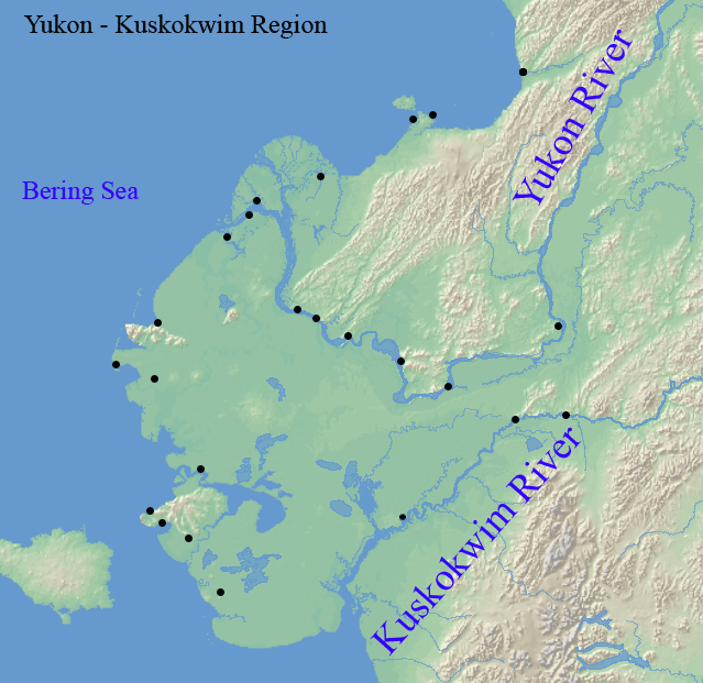 Yukon–Kuskokwim Delta Catholic Diocese of Fairbanks YukonKuskokwim Delta Region Map