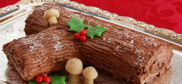 Yule log (cake) YULE LOG CAKE BUCHE DE NOEL