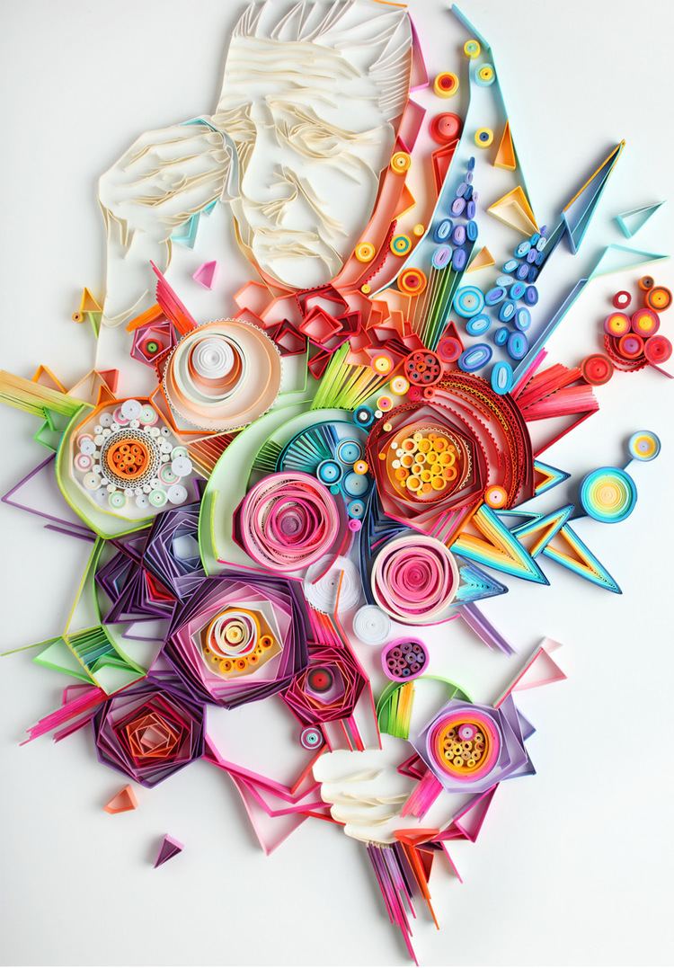 Yulia Brodskaya Vibrant Quilled Paper Illustrations and Sculptures by