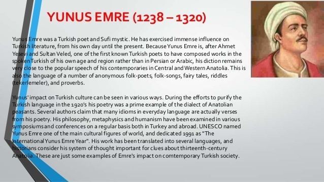 Yunus Emre Famous turkish poets and writers