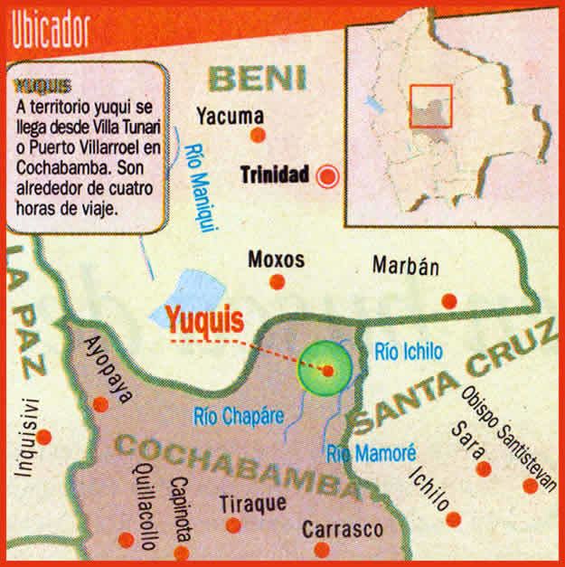 Yuqui Los Yuquis Historia Literatura Educacin de Bolivia Mapas