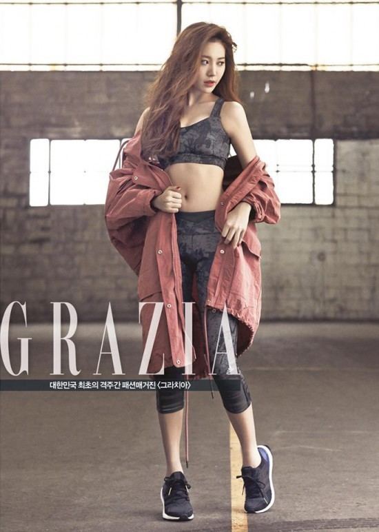 Yura (South Korean singer) Girls39 Day Yura Endorses Adidas in Grazia Magazine Koogle TV