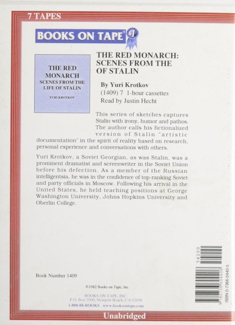 Yuri Krotkov The Red Monarch Scenes From The Life Of Stalin Yuri Krotkov