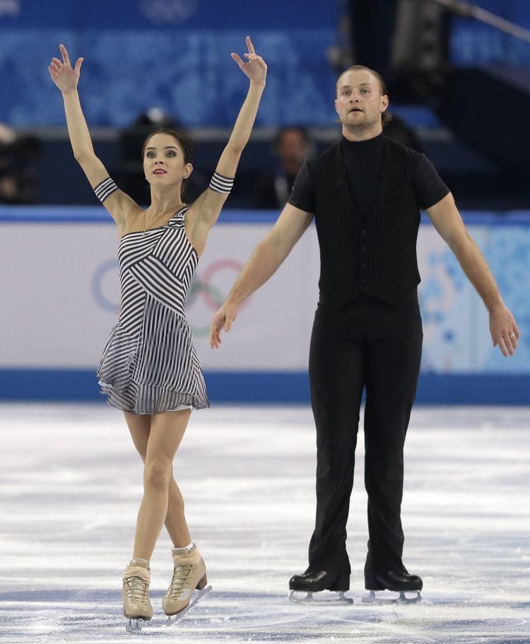 Yuri Larionov VERA BAZAROVA and Yuri Larionov at 2014 Winter Olympics in