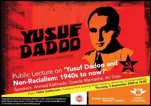 Yusuf Dadoo The Life Story of Yusuf Dadoo A PROUD HISTORY OF STRUGGLE