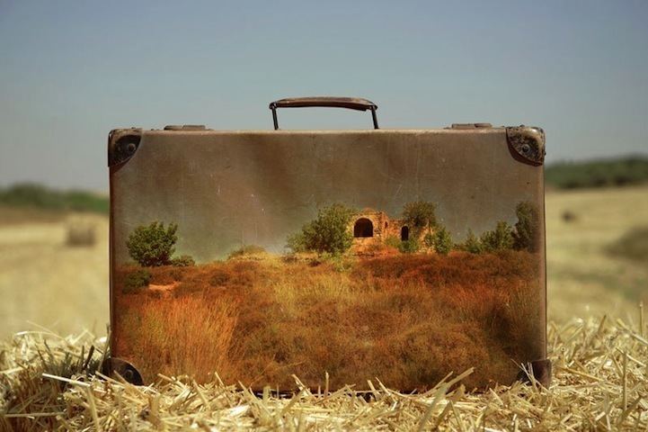 Yuval Yairi Old Suitcases are Canvases for Memories of a Past Life