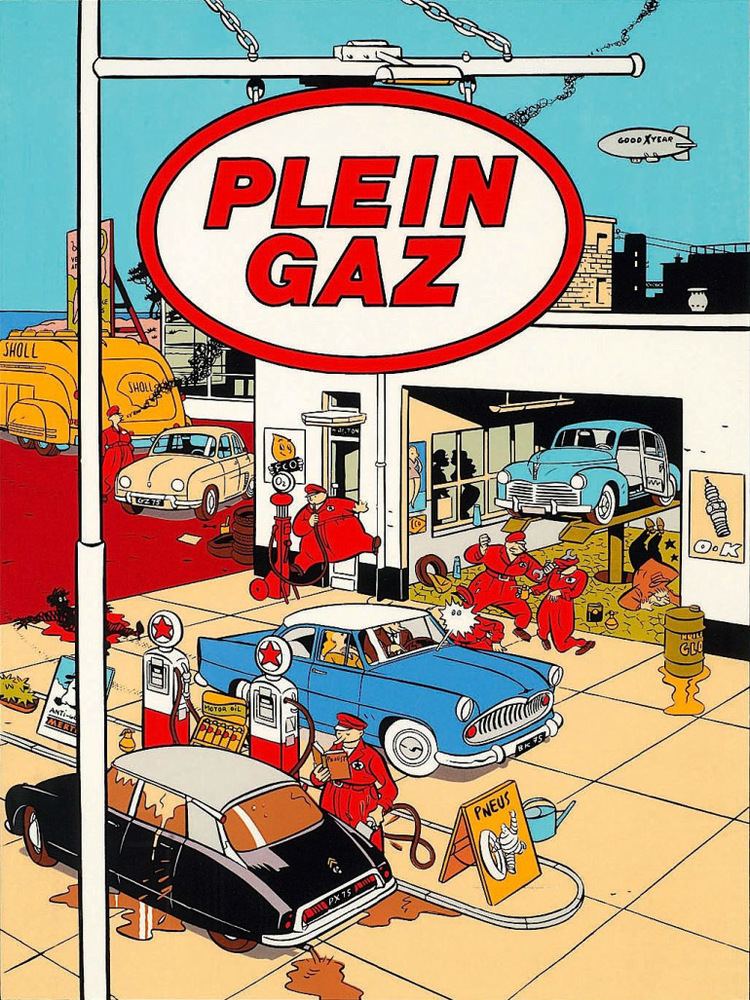 Yves Chaland Yves Chaland carte postale pour Plein Gaz Editions Blitz 1984
