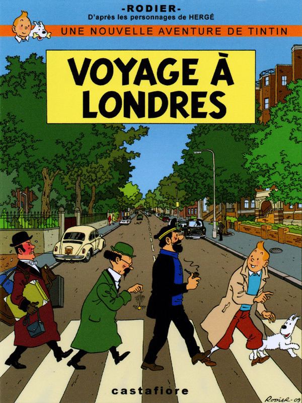 Yves Rodier Witty Reference A great parody Tintin cover by Yves Rodier