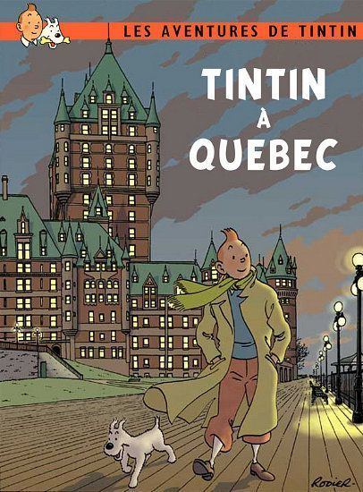 Yves Rodier soyouwanttotrytintin Tintin Quebec mock cover art by
