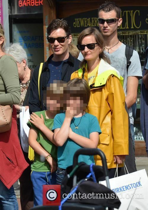 Yvonne McGuinness with Cillian Murphy and their sons Malachy and Aran