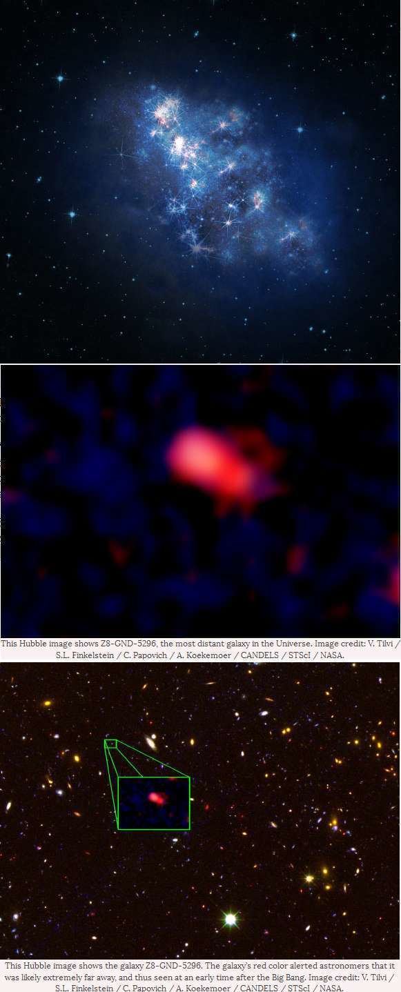 Z8 GND 5296 Galaksi terjauh z8 GND5296 dan galaksi Tayna